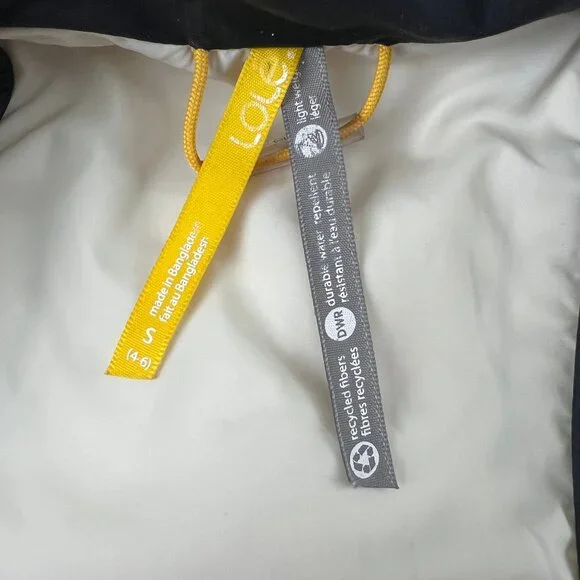 Lole Down Feather Puffer Jacket Winter Coat Long Hooded Snow Warm Pockets Hood - Picture 3 of 11